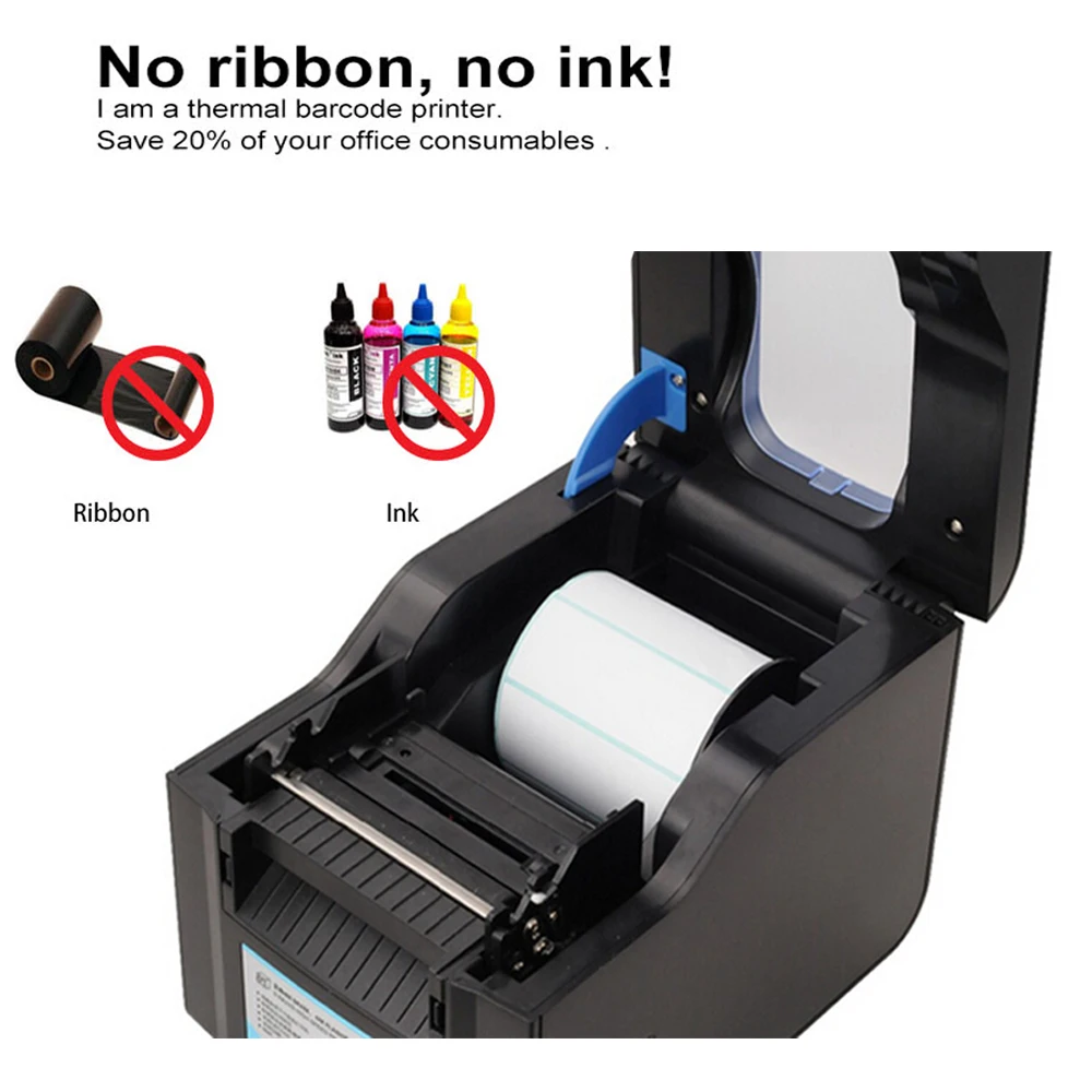 Принтер штрих кодов Xprinter термопринтер для чеков принтер печати этикеток код QR