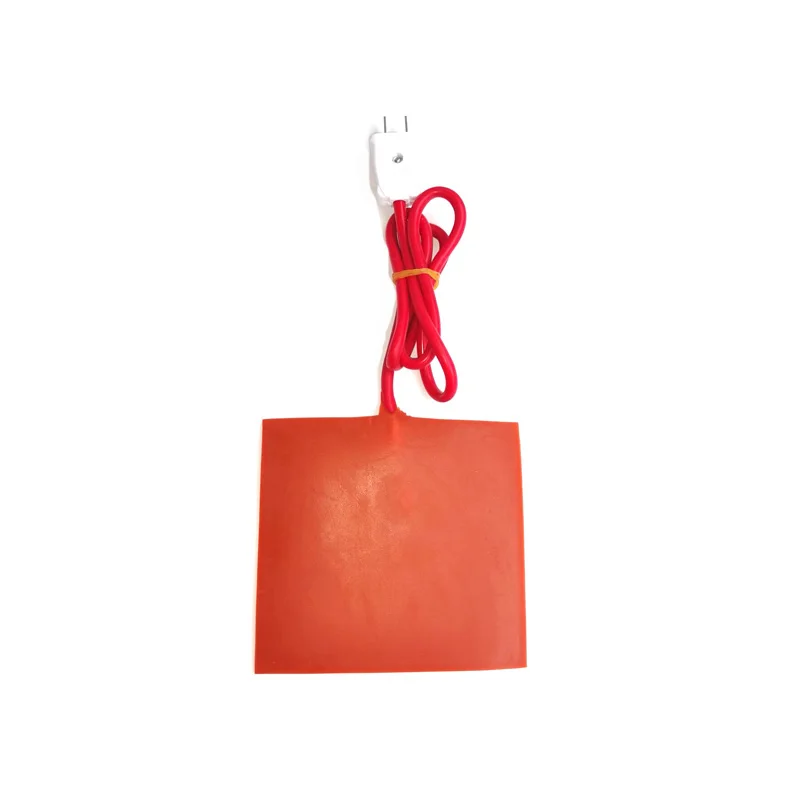 Нагревательная подушка из водонепроницаемого силиконового каучука толщиной 5 мм, 230 В, 43 Вт, размером 150 * 150 мм, с возможностью погружения в воду и проводом длиной 1000 мм.