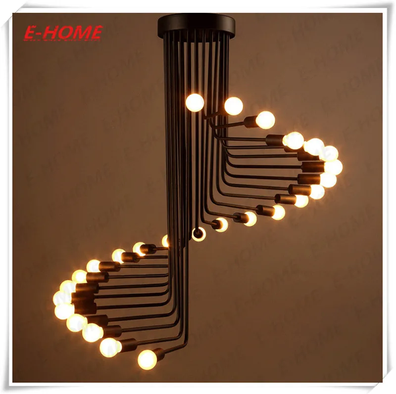 Винтажная Подвесная лампа в виде винтажной лестницы креативная люстра из