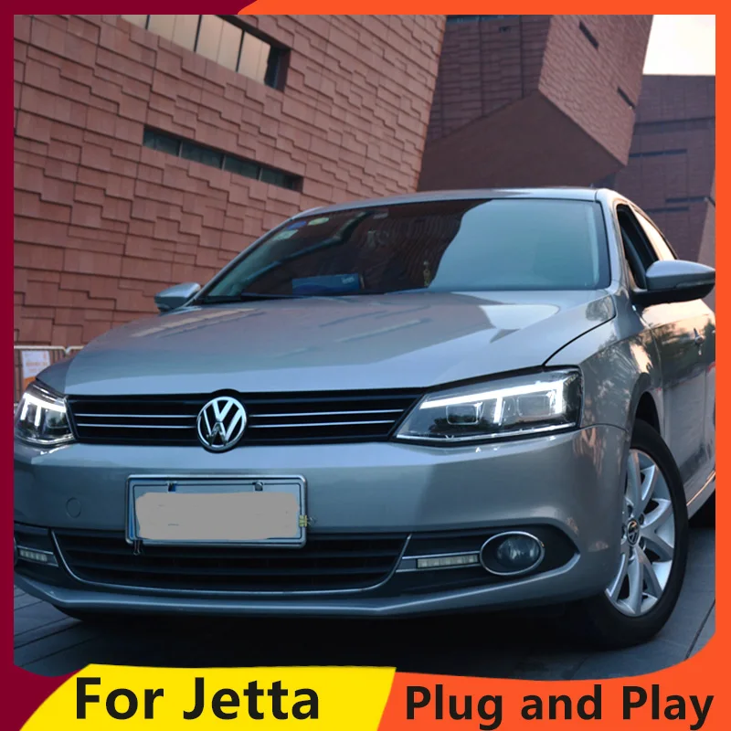 KOWELL Тюнинг автомобилей для vw jetta фары VW MK6 Глава лампы с светодиодный руководство