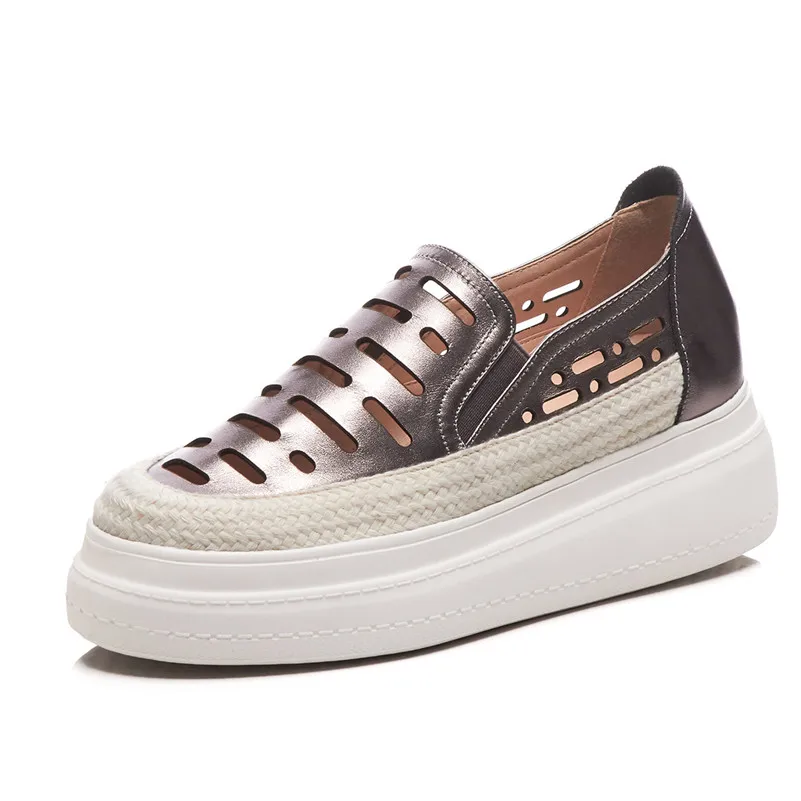 Женская обувь на плоской подошве FEDONAS Классическая Повседневная из мягкой кожи с