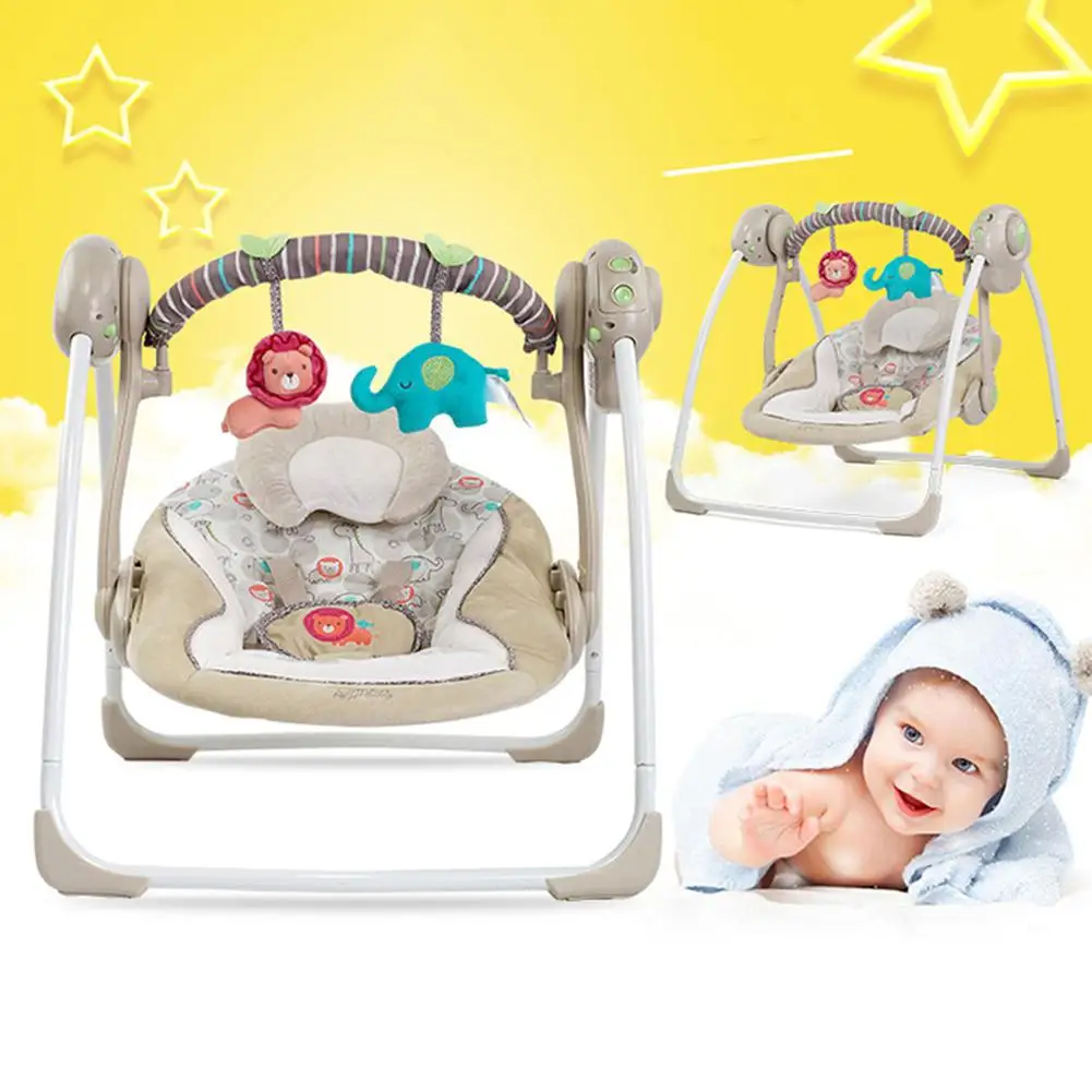 Kidlove многофункциональное музыкальное Электрическое Кресло-Качалка для младенцев, комфортное детское кресло-качалка, складное кресло-качалка для детей 0-3 лет, подарок