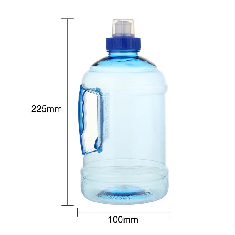 1L water bottle blue 1000 мл креативные пластиковые герметичные бутылки с ручками, портативные студенческие кувшины для воды для путешествий, для прогулок на велосипеде, кемпинга - Цвет: 1L water bottle blue