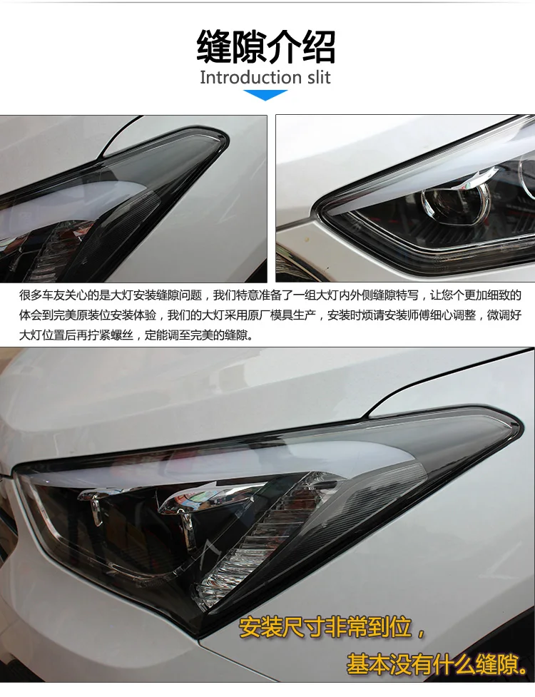 AKD автомобильный Стайлинг Головной фонарь для hyundai IX45 фары 2013- Santa Fe светодиодный фары DRL H7 D2H Hid биксеноновый луч