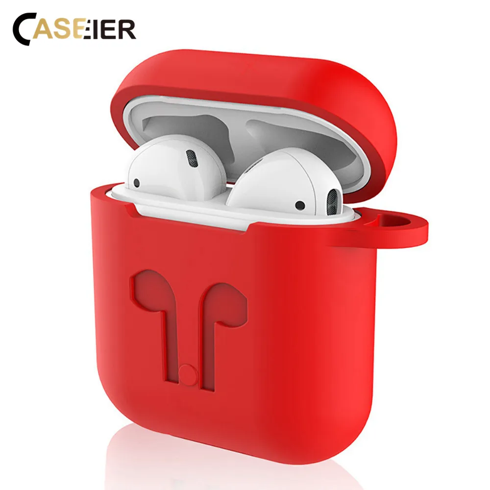 CASEIER усовершенствованный силиконовый чехол для Apple AirPods Пыленепроницаемая сумка
