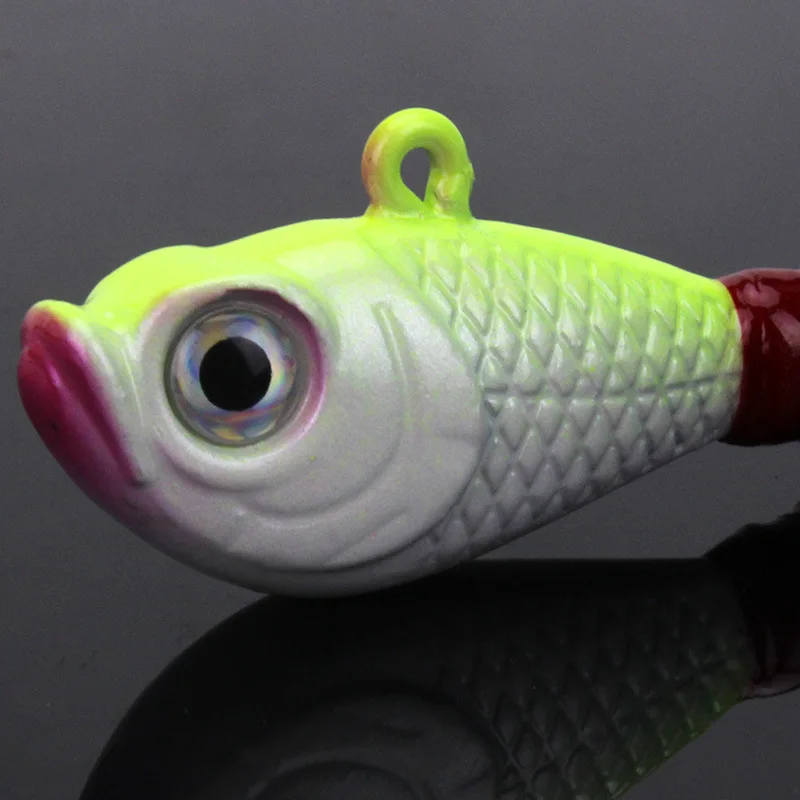 

Ocean Boat Fishing Lure Artificial Carp Fish Jig Head With Deer Hair Colorful Silk Strong Single Hooks Lot 5 Pieces
