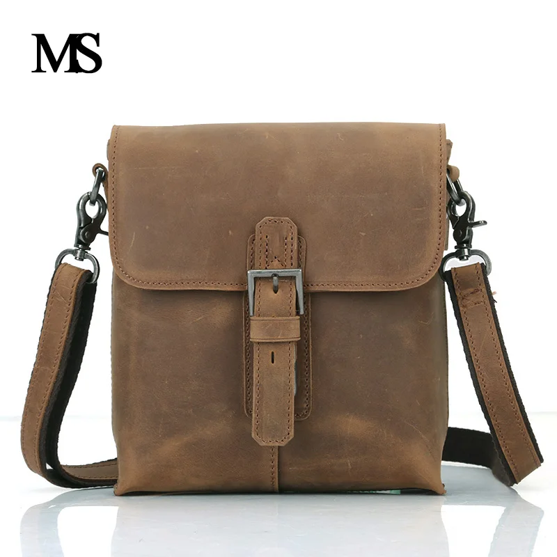 Высококачественная дизайнерская сумка из натуральной кожи повседневные мужские