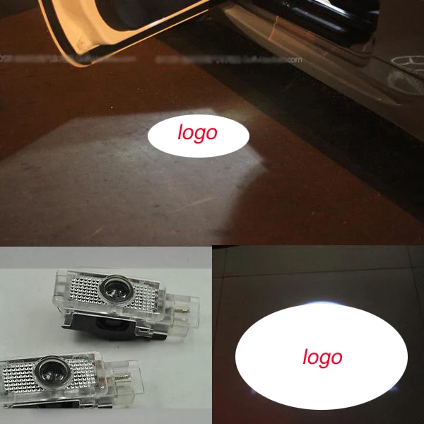 2 шт. СВЕТОДИОДНЫЙ Специальный Логотип светильник двери s Предоставлено лазерный