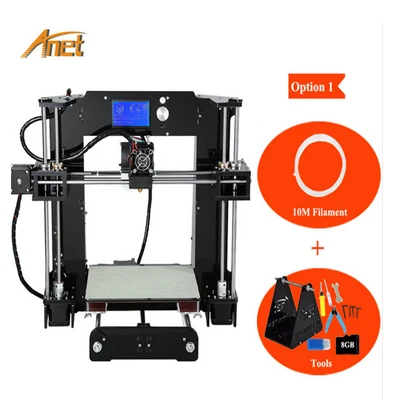 A6 Прямая с фабрики Anet A8 A6 E10 E12 обновление Prusa I3 автоматическое выравнивание 3d принтер ЖК-экран DIY 3 D принтер с бесплатной нитью - Цвет: A6
