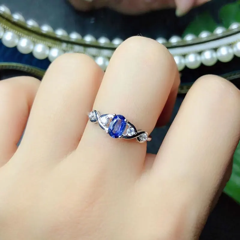 Ювелирные изделия CoLife кольцо с натуральным сапфиром Королевского синего цвета