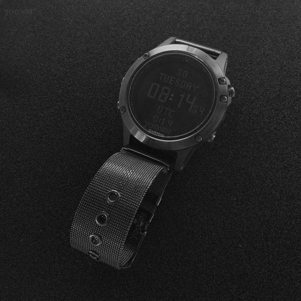 Fenix 6 браслет 22 мм QuickFit Milanesel из нержавеющей стали ремешок для часов Garmin Fenix 5/5 Plus/Instinct/Forerunner 935