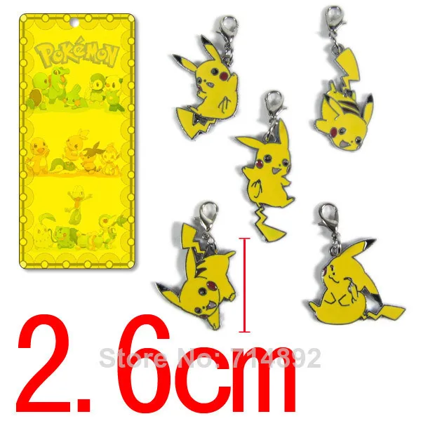 50 Sets(total 250pcs) Pokemon Phone Pikachu Straps &amp Kechains Free Shipping | Украшения и аксессуары