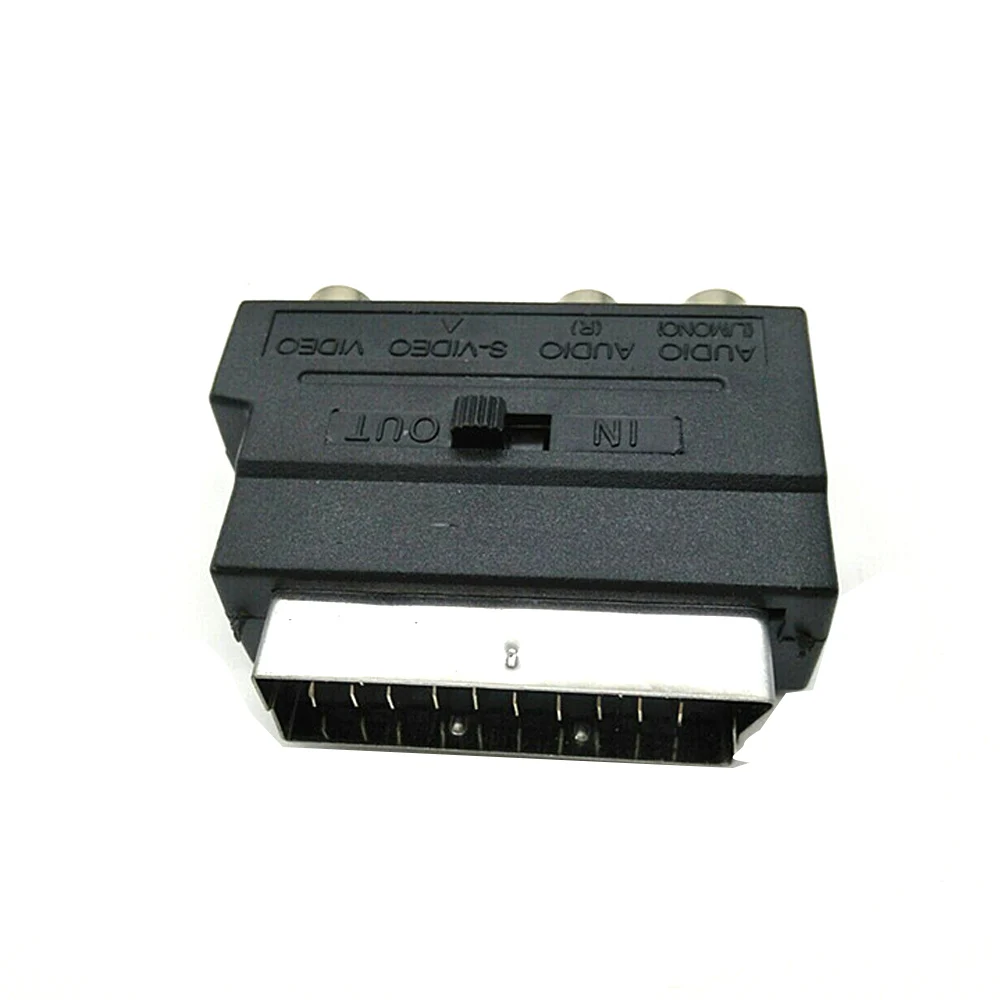 RGB Scart to 3 RCA S-Video Adapter Composite SVHS AV TV Audio Converter for Video DVD Recorder Television Projector | Электроника