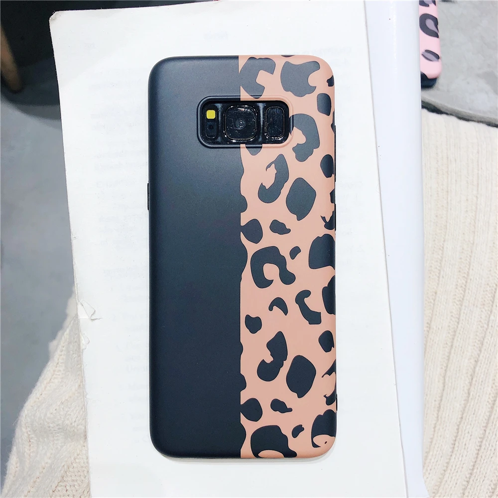 Eleteil матовый Леопардовый принт защитный чехол для телефона samsung S8 S9 S10 плюс Lite