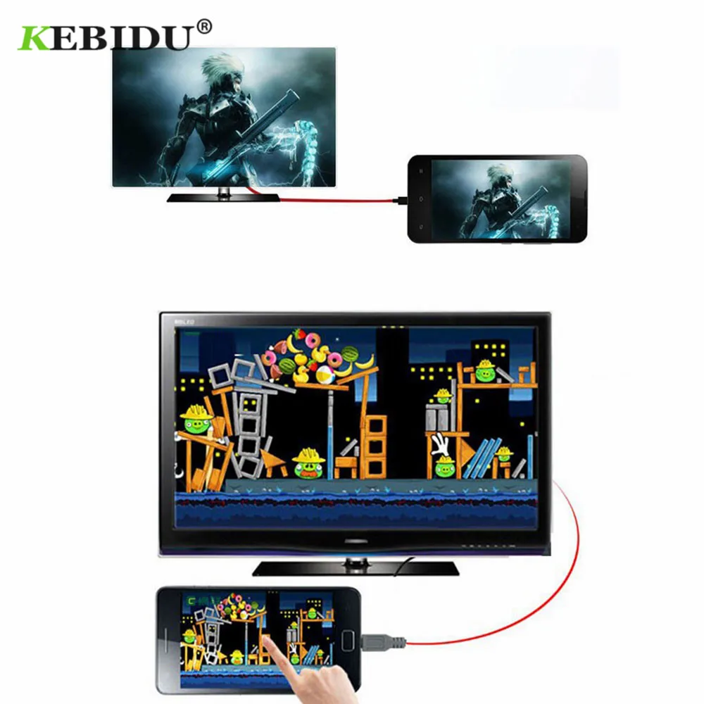 Kebidu 2M Micro USB для микро устройства кабель HD адаптер 1080P Full Samsung Galaxy S2 I9100 S I900 |