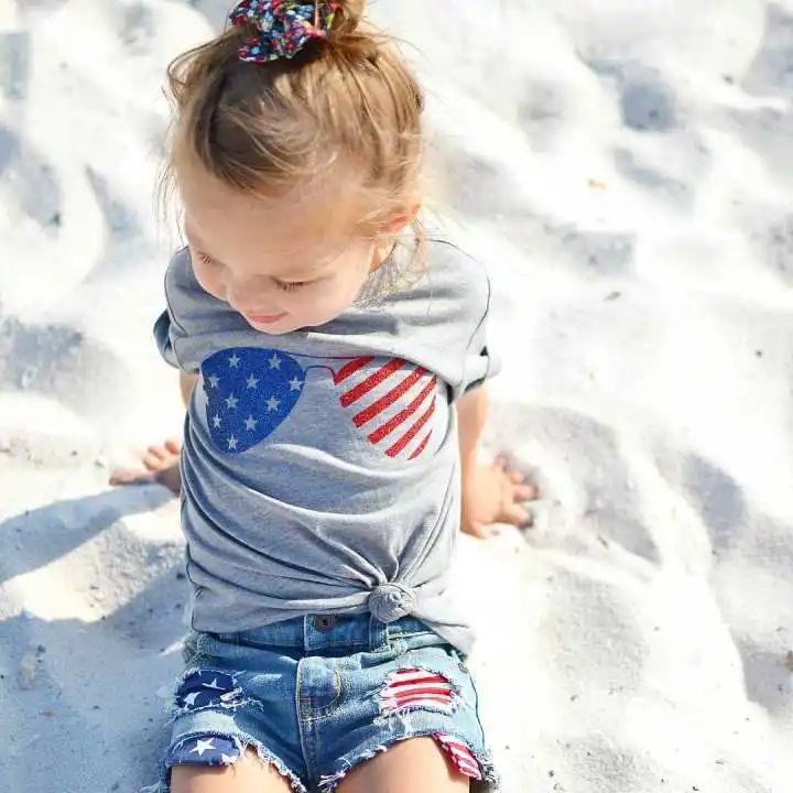 2019 Summer Beach Kids Girls Clothes Glasses One Melon Print Child Toddler Girls 2PCS Sets Sleeveless Tops Vest +Short Jeans