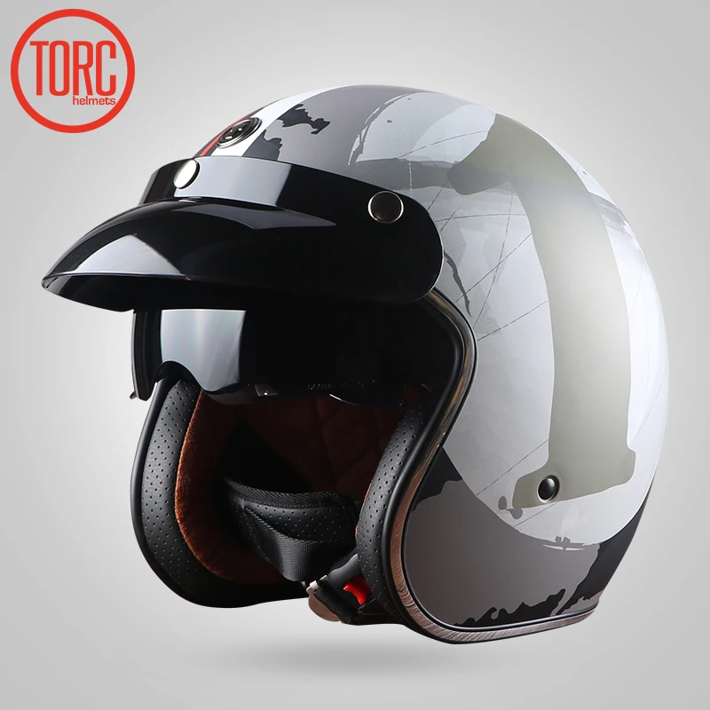 Винтажный мотошлем T57 moto rcycle 3/4 с открытым лицом шлем Cool skull casco cicleta Capacete