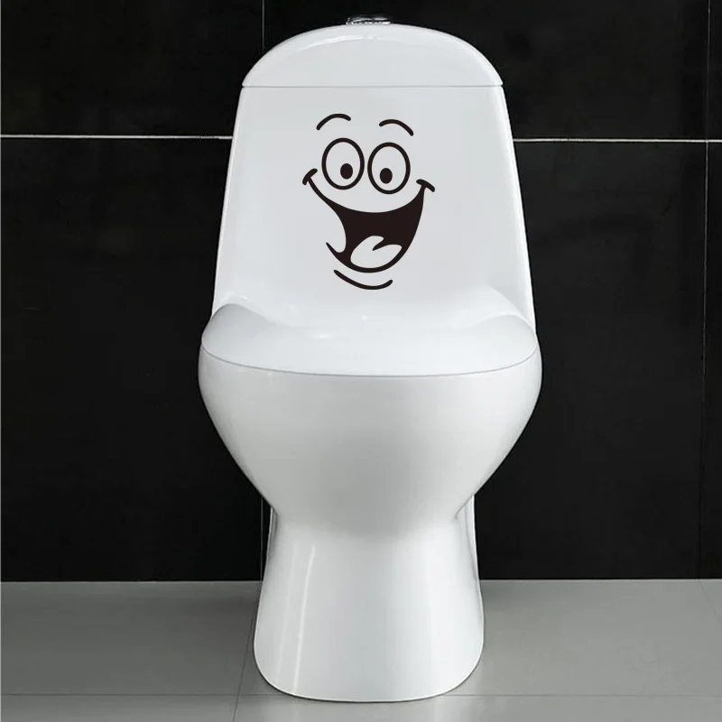 Мультфильм большой рот туалет наклейки на стены украшения DIY винил adesivos де