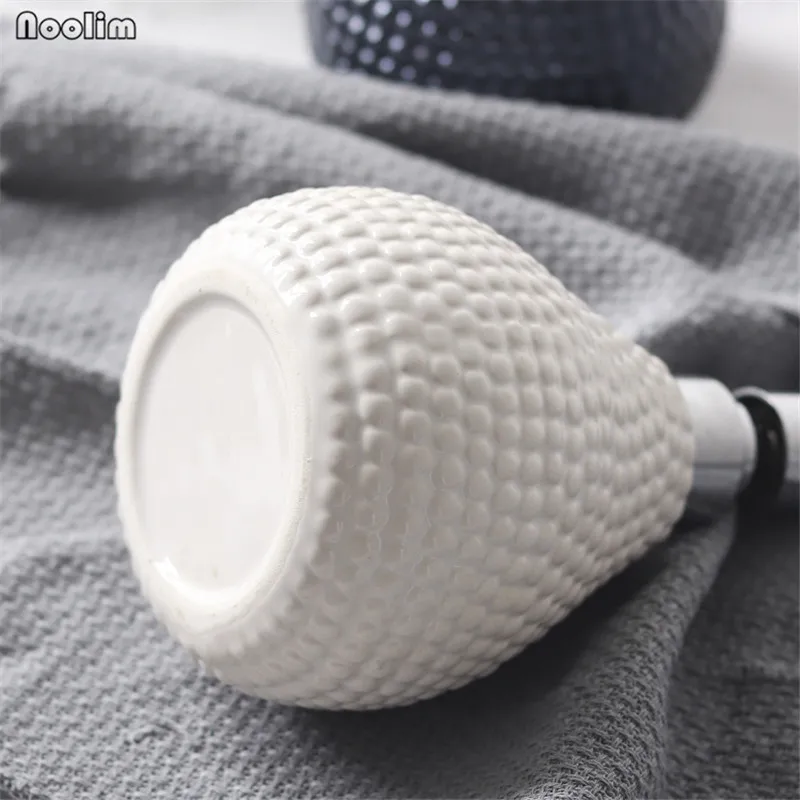 NOOLIM Liquid Soap Dispensers Bathroom White Ceramic Emulsion Bottle Bath Accessories | Дом и сад