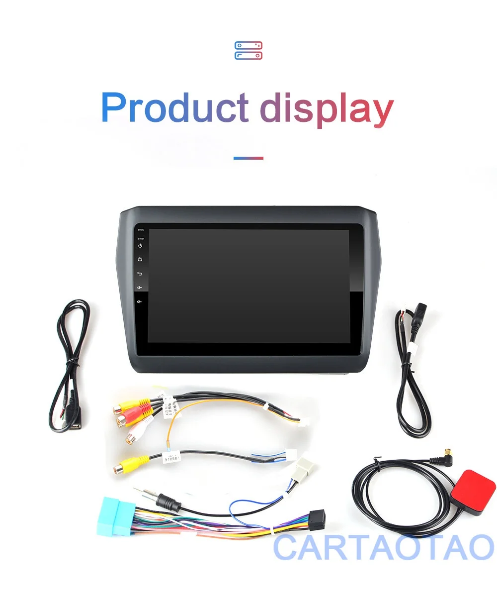 2G+ 32G " 2din Android 8,1 GO автомобильный dvd-плеер для Suzuki Swift автомобильный Радио gps навигация wifi BT плеер