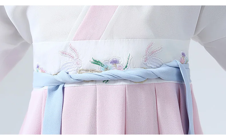 Hanfu костюмы для детей в китайском стиле костюм Тан дети ханьфу китайское платье древняя и традиционная одежда народная танцевальная одежда DQL775