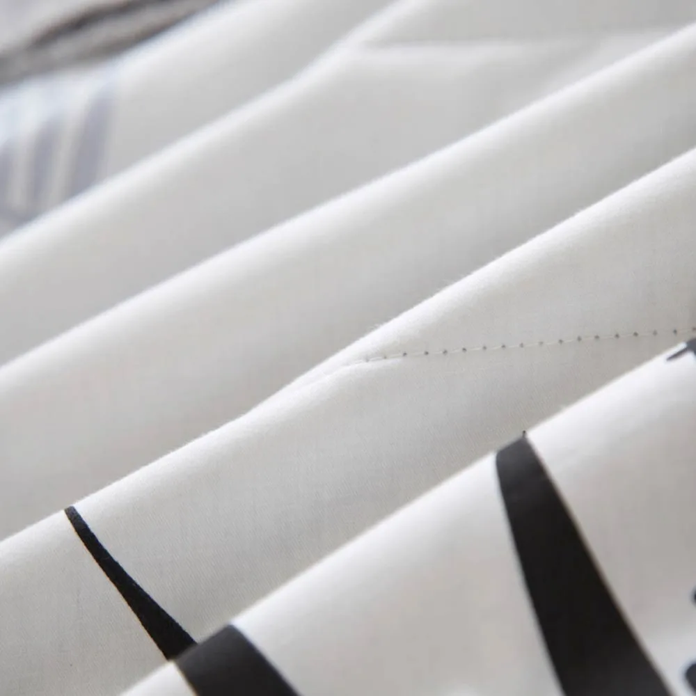 Стеганое одеяло из хлопка с серыми листьями стеганое тонкое летнее Двухслойное