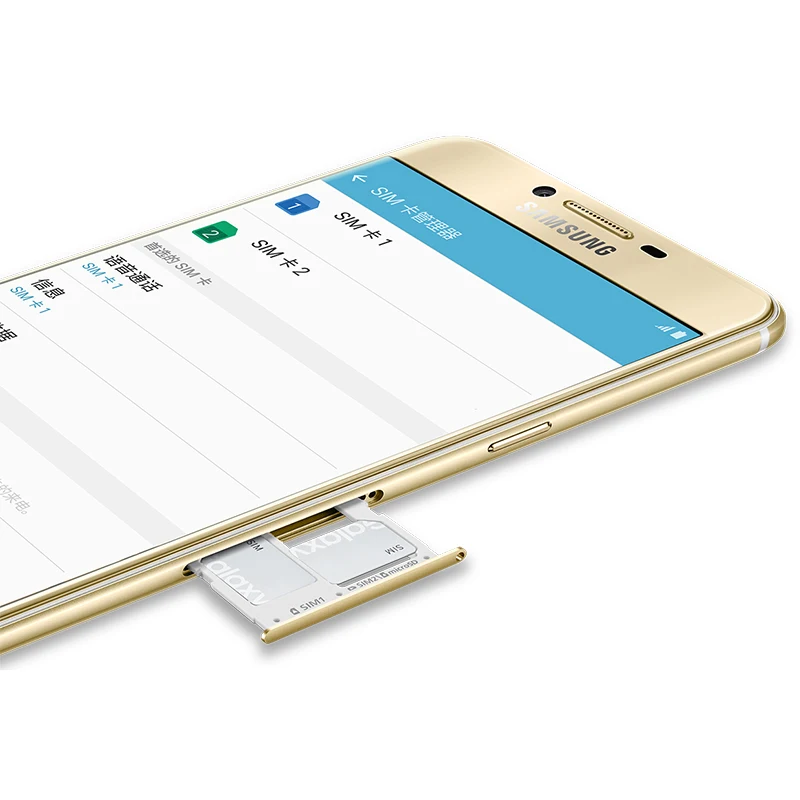 Оригинал Samsung Galaxy C7 C7000 5 7 дюймов 4GB оперативной памяти 64 Гб встроенной RAM 16.0MP LTE 4G Octa