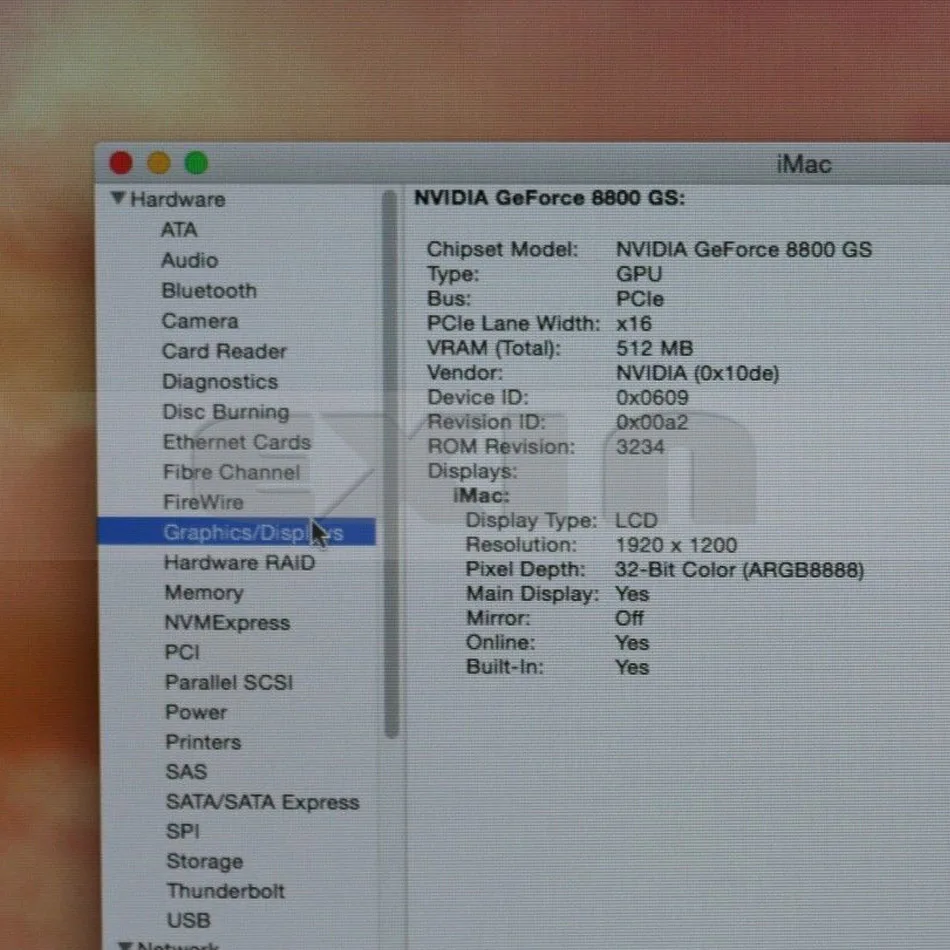 Видеокарта 661 4664 8800GS 512 Мб Для iMac A1225 24 дюйма 2008 без радиатора 180 10398 0005 A04 0000 A02| |
