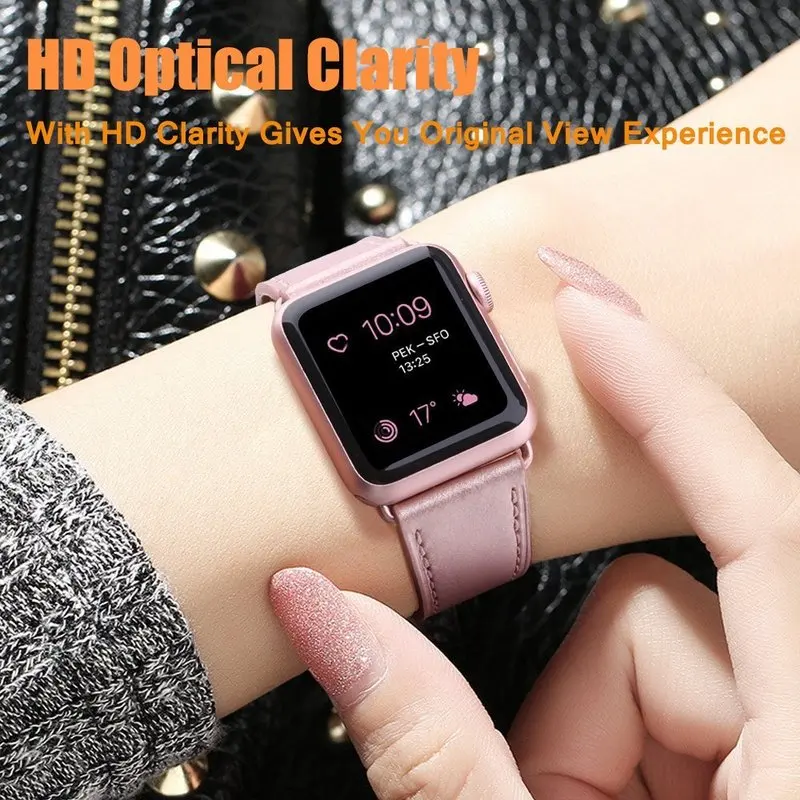 For iWatch 3D Full Cover 9H Tempered Glass Apple Watch 38mm 42 mm Screen Protector Series 1/2/3 Guard Film | Мобильные телефоны и