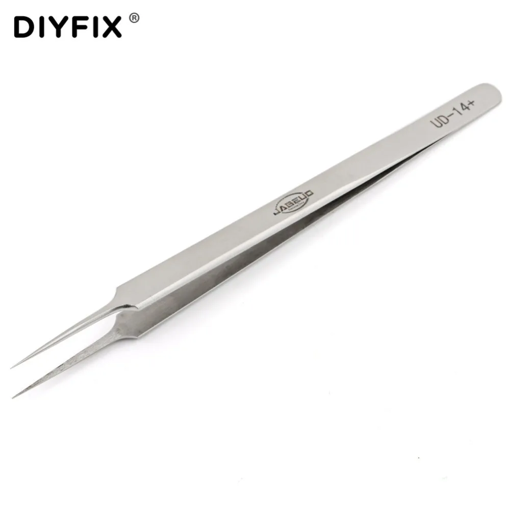 DIYFIX точные электронные пинцеты антистатические зажимы прямые наконечники Щипцы