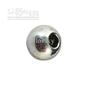 

100pcs Tibetan silver smooth round beads for charms bracelets 12mm A11262