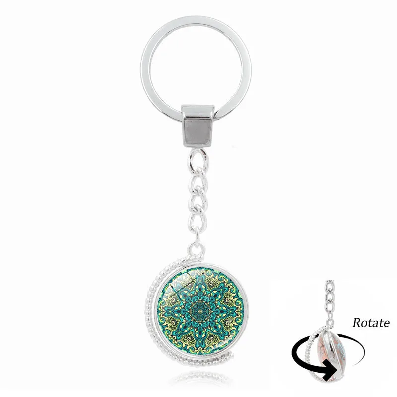 Новый брендовый брелок ювелирные изделия с посеребренным стеклом кабошон