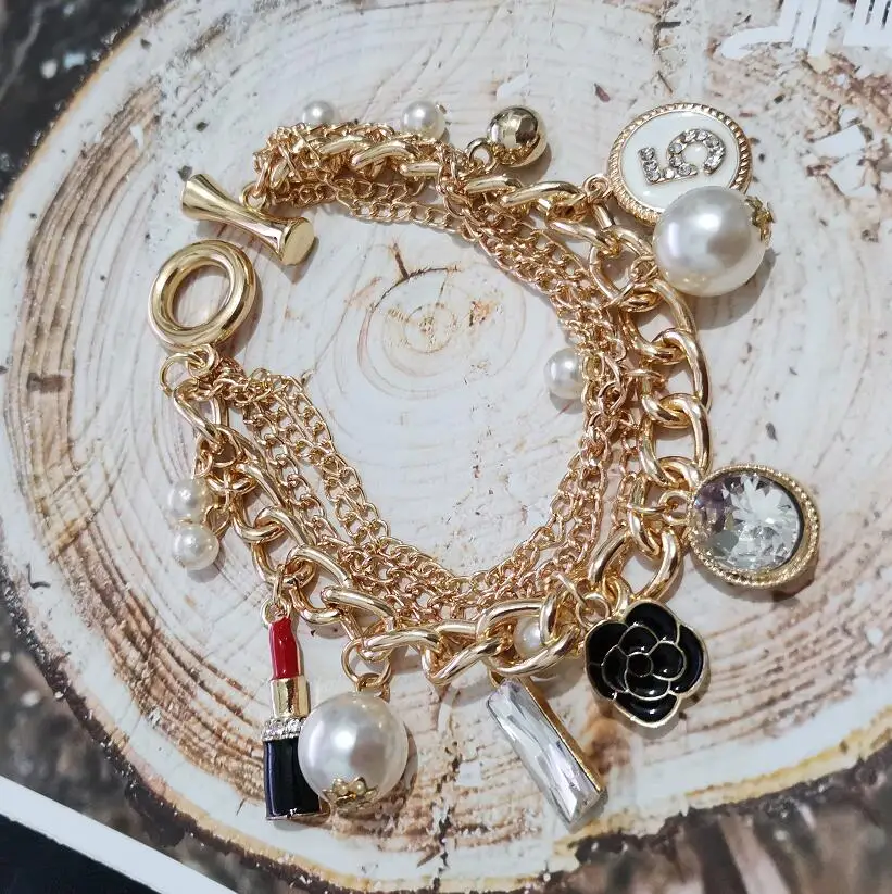 Мода жемчужные браслеты с кисточкой для женщин bijoux(украшения своими руками) с украшением в виде кристаллов № 5 Роскошные свадебные туфли с отделкой жемчугом и прозрачными стразами женский браслет с имитацией листочков, браслет-напульсник, feminina, подарок, ювелирное изделие