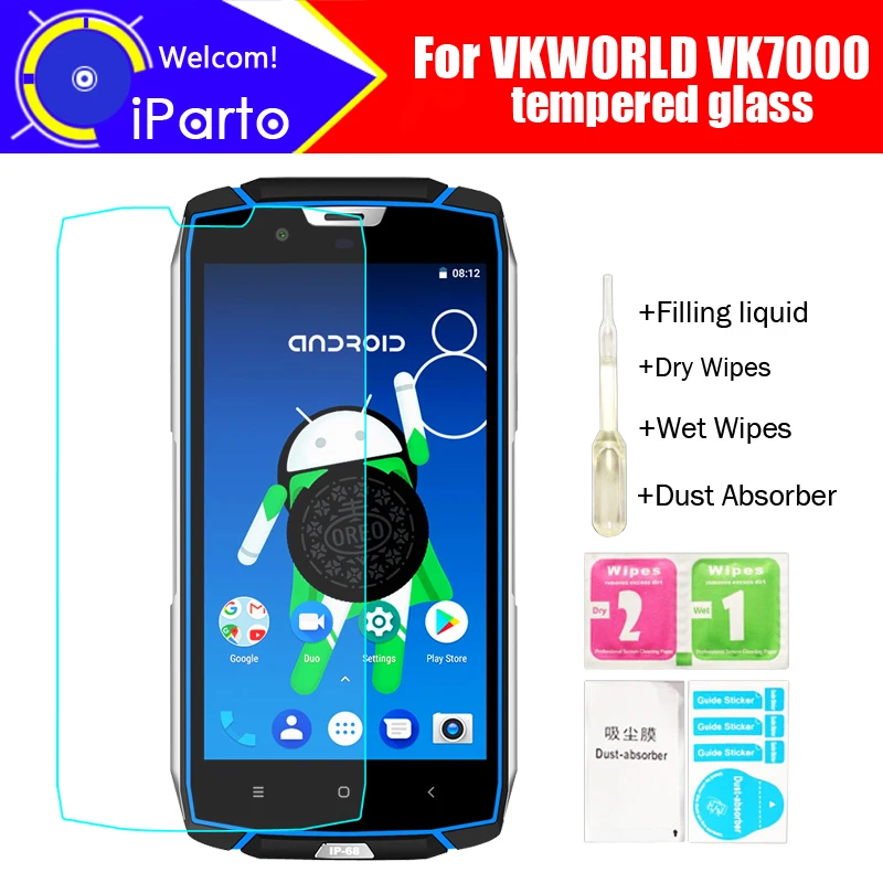 VKWORLD VK7000 закаленное стекло 100% оригинальная Премиум 9H 2.5D Защитная пленка для