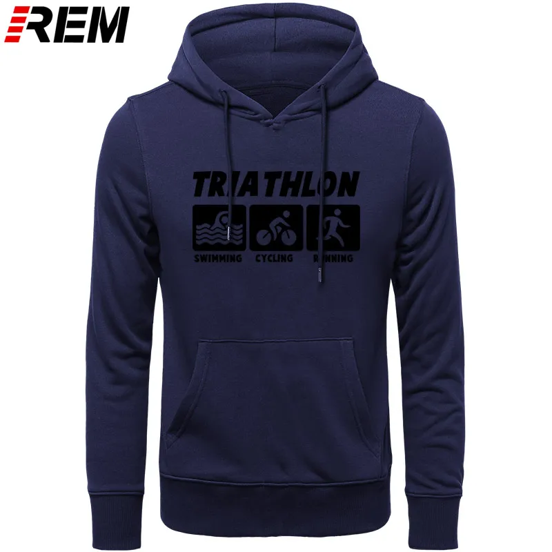 REM, новинка, мужские повседневные толстовки, Триатлон, лучший хлопок, круглый вырез, длинный рукав, уличная одежда, мужская спортивная одежда, Толстовки, Толстовки
