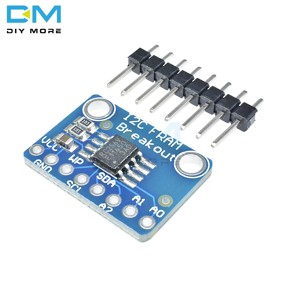Нелетающая плата для коммутатора MB85RC256V 32KB FRAM, плата памяти IC 12C, инструмент для разработки 2,7-5,5 В для датчика IoT, портативное переносное устройство