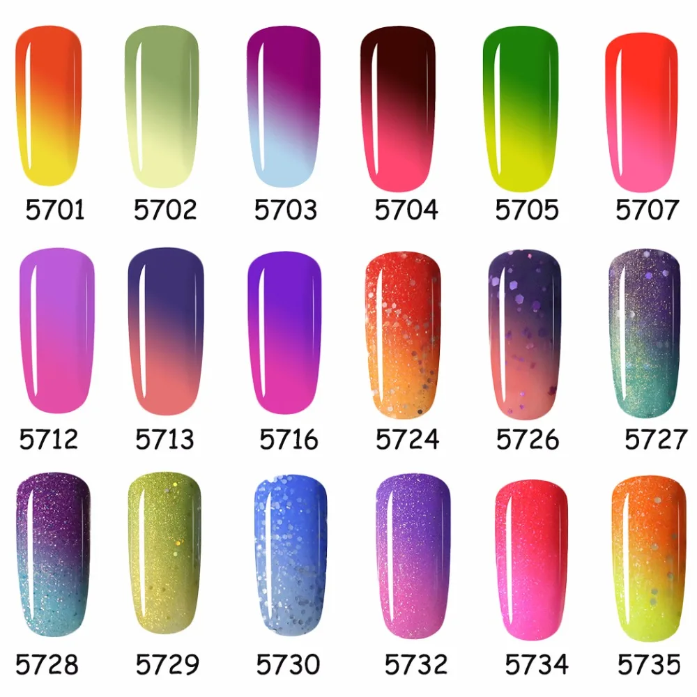 Беспроигрышный 7 мл меняющий цвет УФ гель лак для ногтей отмачиваемый Гель