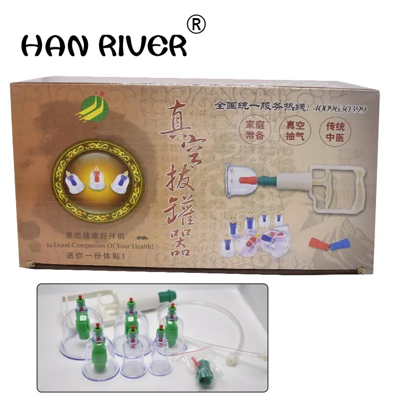 6 PCS cupping apparatus Vacuum cupping Household thickening tank cupping magnetic therapy massager