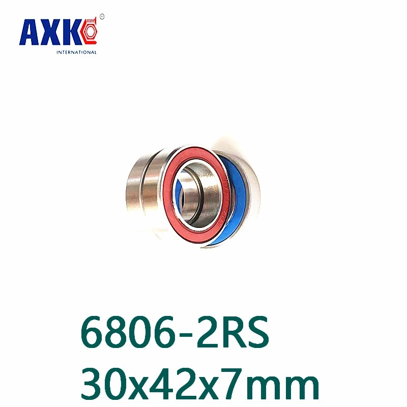 2021 New Rolamento Axk Free Shipping 2pcs 6806 61806 2rs Si3n4 Ceramic Ball Bearing Rubber Sealed Bb30 Hubs 6806-2rs 30x42x7mm |