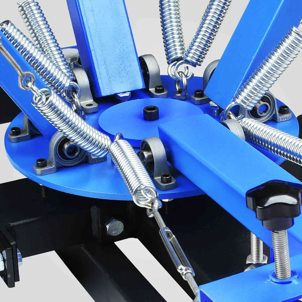 4 Color Station Silk Screen Printing Machine Print Printer Wood Carousel | Инструменты