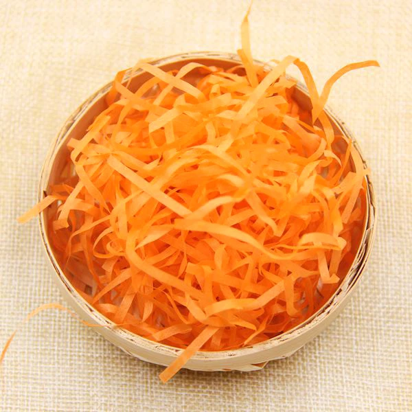 20 г/пакет измельченные Crinkle бумажная рафия конфетти DIY сухая соломенная Подарочная коробка наполнение материал Свадьба/День рождения украшения - Цвет: Оранжевый