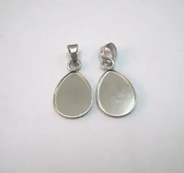D9 with pinch clasp 10 шт., нержавеющая сталь, пустая рамка, поднос, кабошон, ободок, сердце, овальная форма капли воды, серьги, кулон, камея для рукоделия, ювелирное изделие - Цвет: D9 with pinch clasp