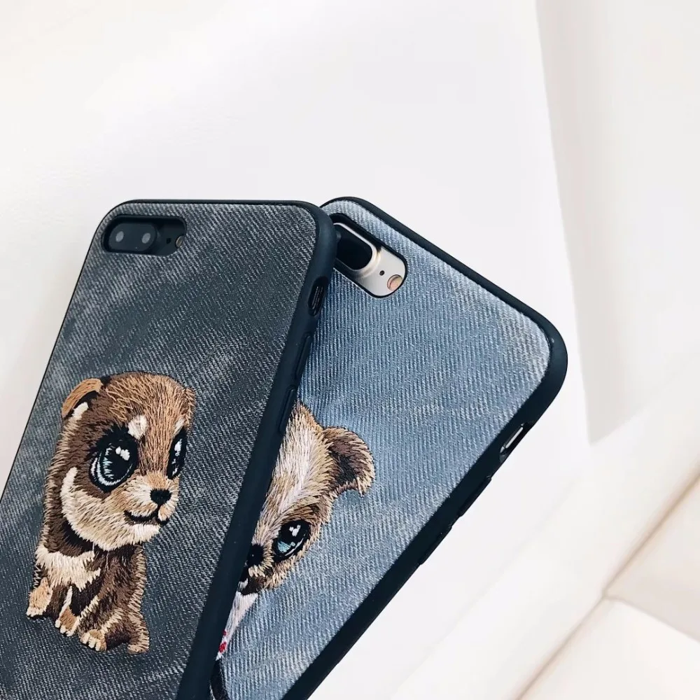 Caso для iPhone XS Max XR X 8 7 Plus 6 6S задняя крышка телефона чехол из джинсовой ткани с
