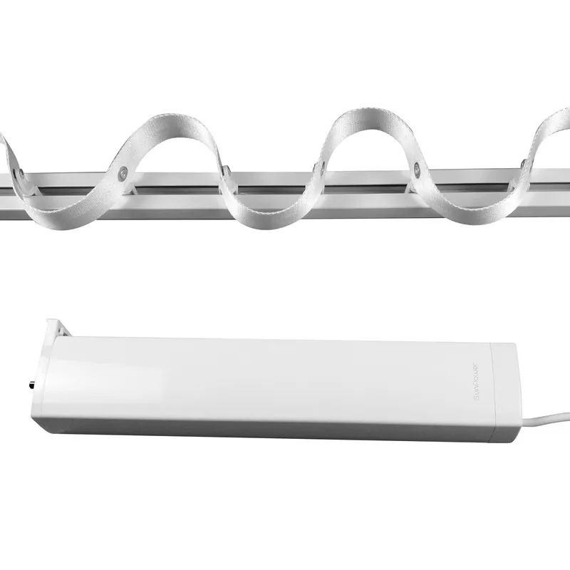S-type wave curtain motorized electric curtain rail, KT82TS, 4 wires motor