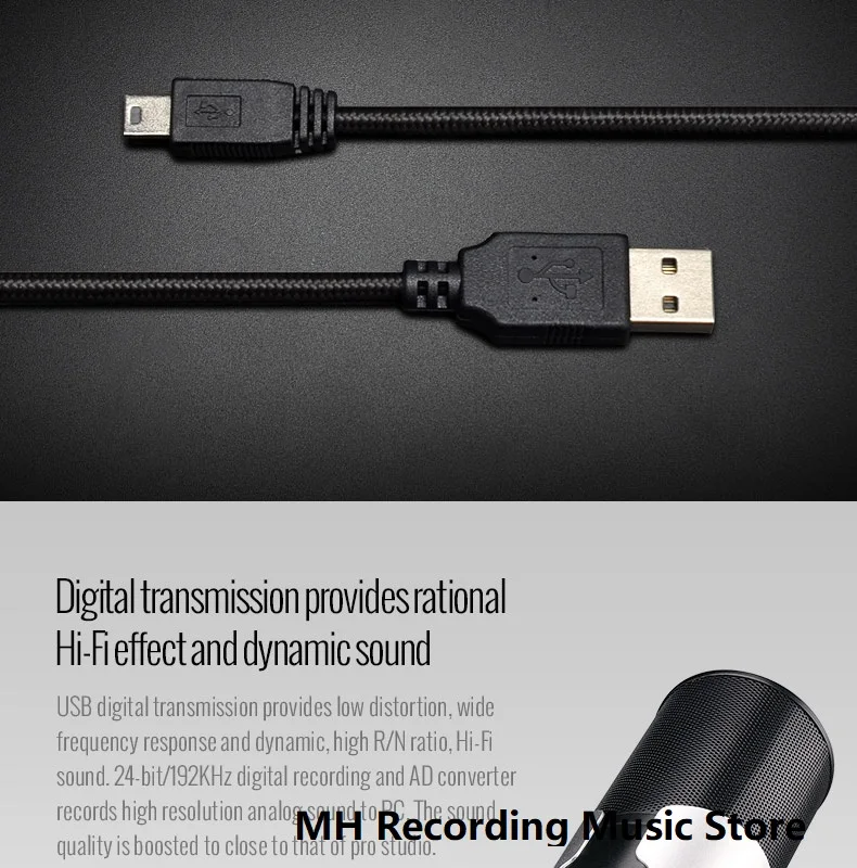 Takstar GX6 USB конденсаторный микрофон три 16 мм конденсаторные капсулы четыре регулируемых режима записи Встроенный усилитель для наушников