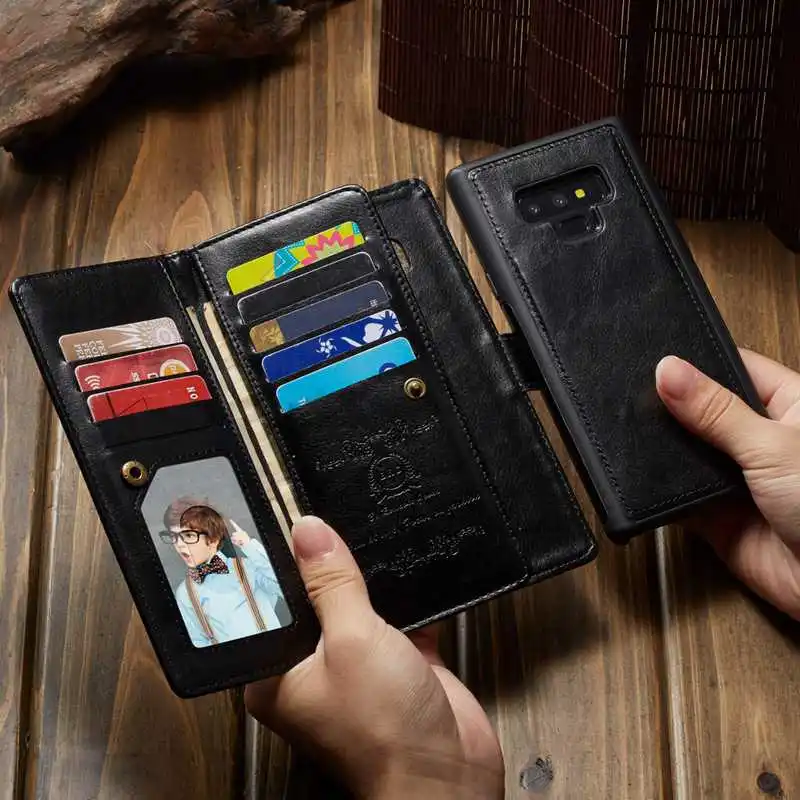Многофункциональный чехол-кошелек для samsung Galaxy S8, S9, S10 Plus, S10e, Note 8, 9, откидная крышка для iPhone 5, 6, 7, 8 Plus, X, XR, XS, MAX, чехол