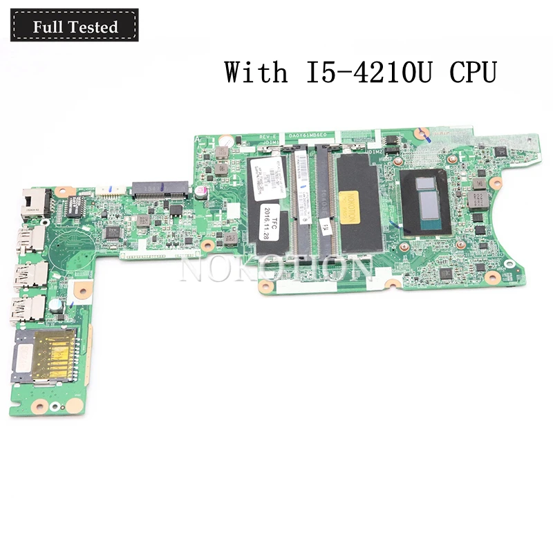 

Материнская плата NOKOTION 774603-001 для ноутбука hp pavilion X360 13-A SR1EF I5-4210U DA0Y61MB6E0, материнская плата