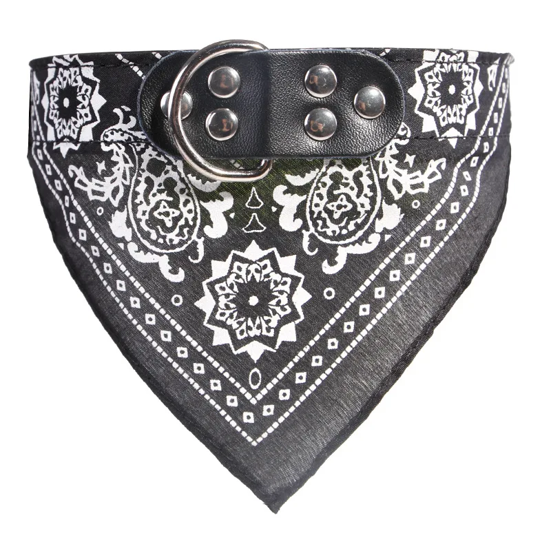 Printed Pet Dog Collars PU Leather Small Size Cat Use Mouth Scarf For Eating Cute Adjustable Colorful Style Pets Supplier | Дом и сад