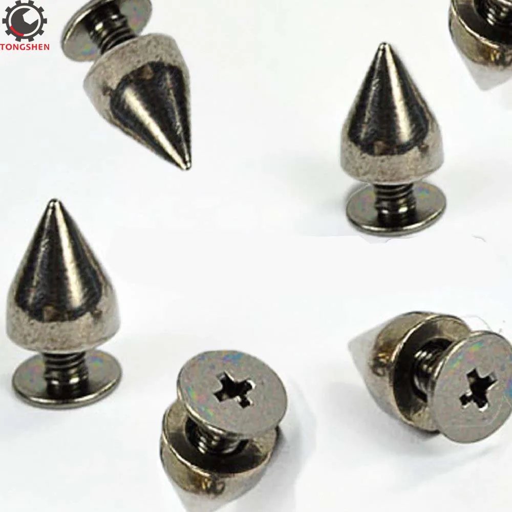 9 мм бронзовые цветные конусные шпильки с металлическим винтом металлические