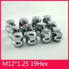 Гайки шестигранные, 16 шт., m12x1, 25, колеса из сплава стали дюйма, длина 25 мм, комплект противоугонных болтов, подходит для Nissan, Subaru, infiniti